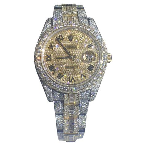 fake iced watch replica|iced out watches real diamonds.